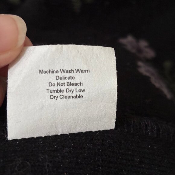 Straight Down Clothing Co. Vintage Casual Jacket Size M Button Down Black Purple - Picture 9 of 11